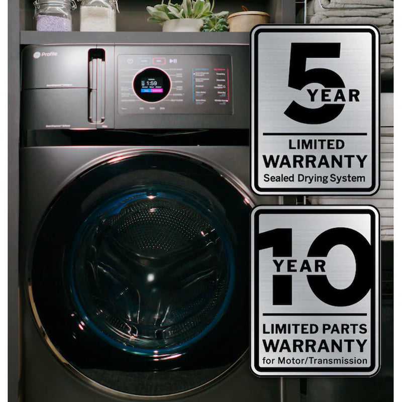 Profile 4.8-Cu Ft Capacity Carbon Graphite Ventless All-In-One Washer Dryer Combo (ENERGY STAR Certified)