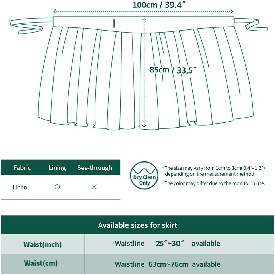 Women'S Wrap Skirt Hanbok Korean Vintage Party Linen Long Skirts