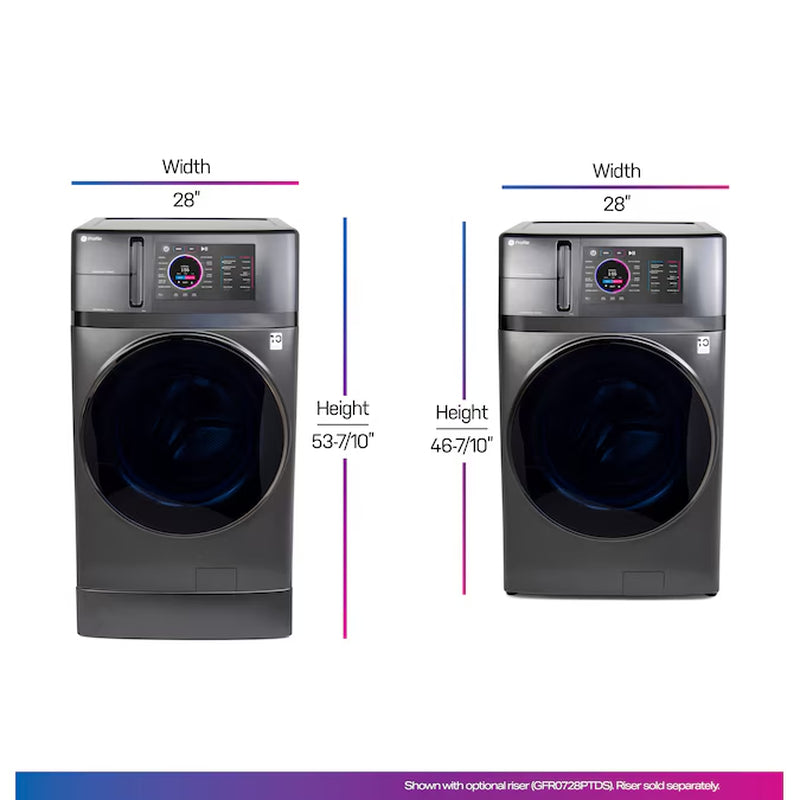 Profile 4.8-Cu Ft Capacity Carbon Graphite Ventless All-In-One Washer Dryer Combo (ENERGY STAR Certified)
