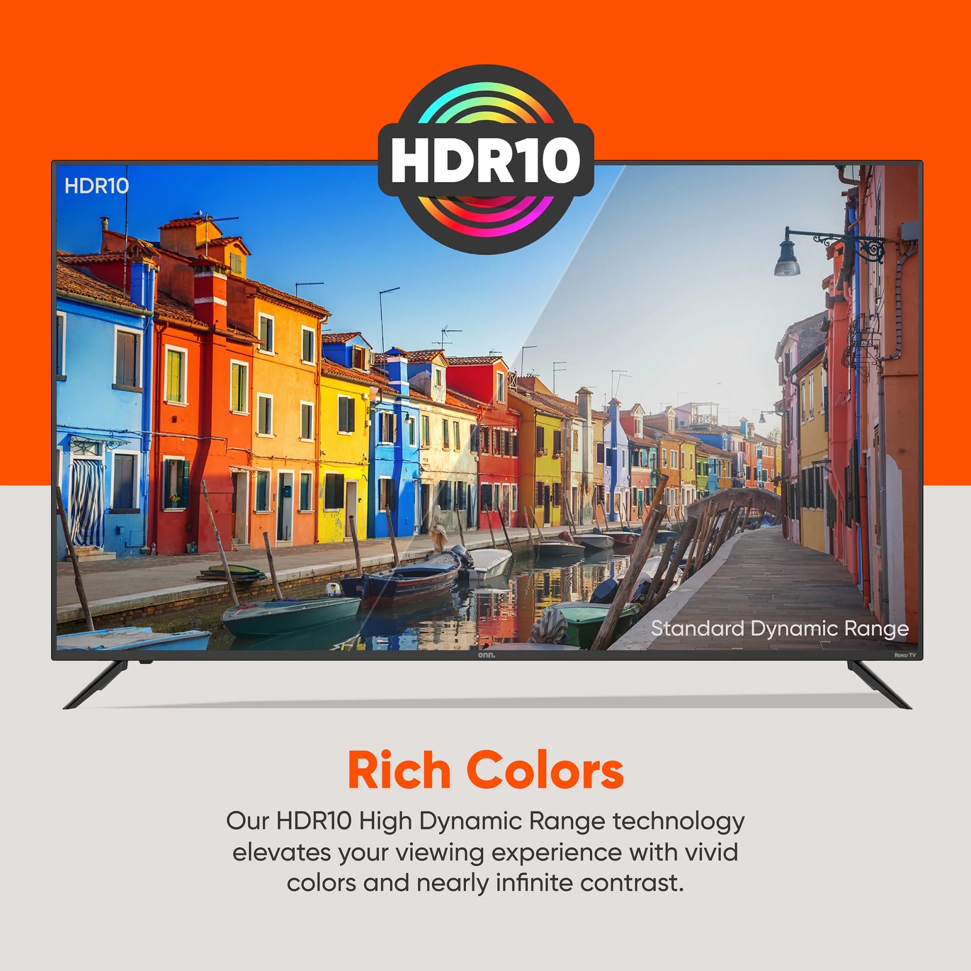 . 55” Class 4K UHD (2160P) LED Roku Smart Television HDR (100012586)