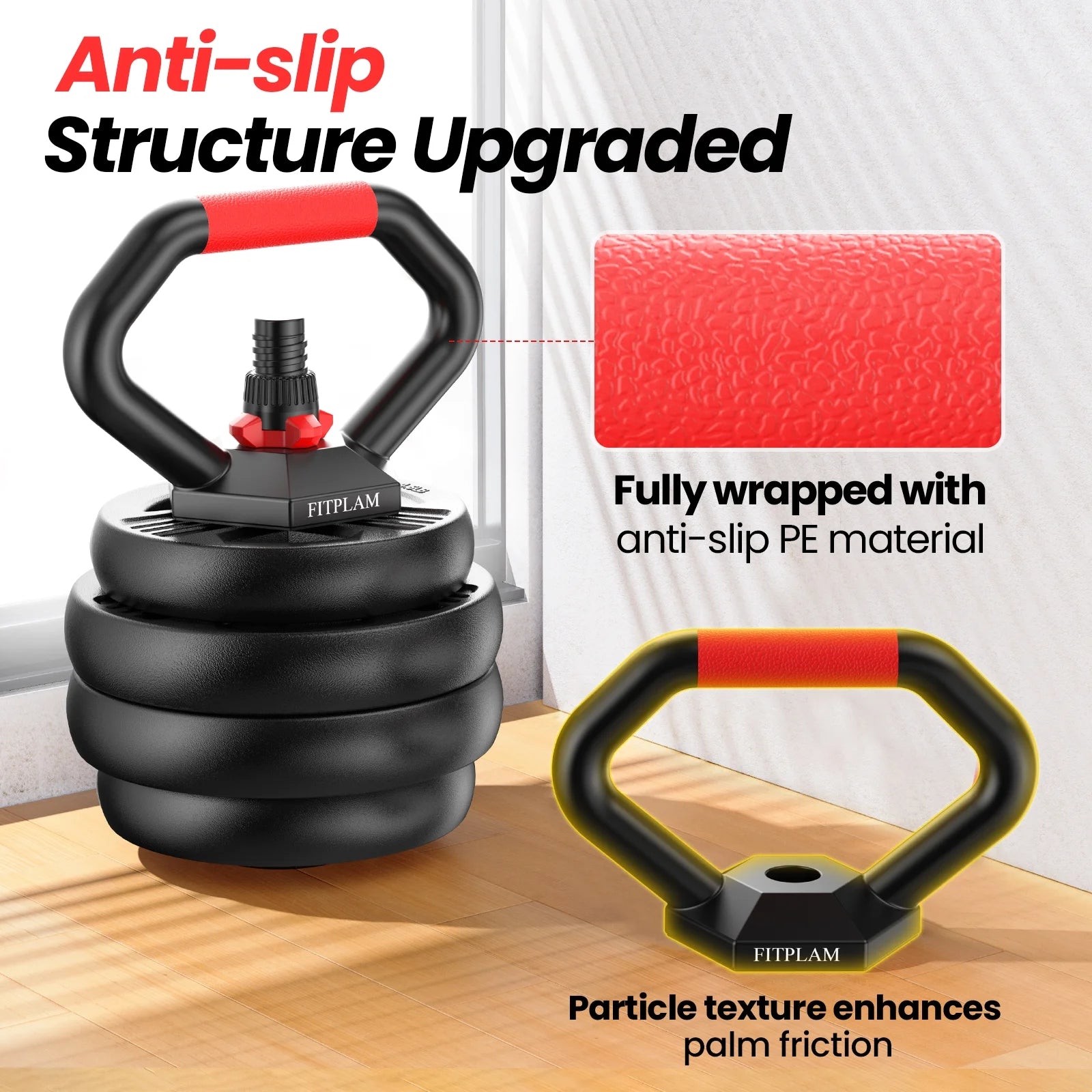 70Lbs Free Weight Set with Connector, 6 In1 Dumbbells Set Used as Barbell, Kettlebells, Push up Stand, Fitness Exercises for Home Gym Suitable Men/Women