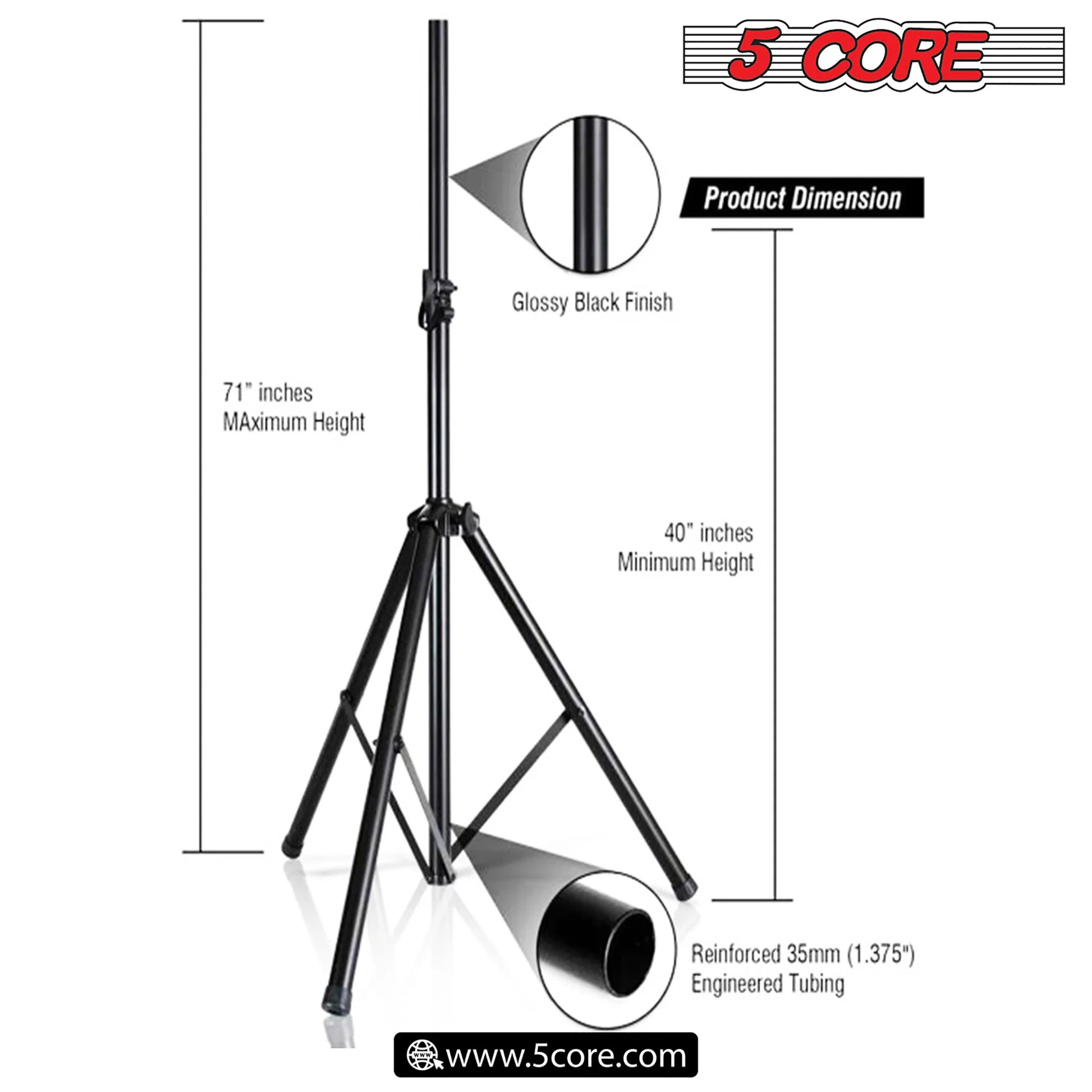 5 Core 15 Inch PA DJ Speaker 2 Pack Passive Subwoofer 3200W Combined Peak W Super Bullet Tweeter