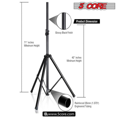 5 Core 15 Inch PA DJ Speaker 2 Pack Passive Subwoofer 3200W Combined Peak W Super Bullet Tweeter